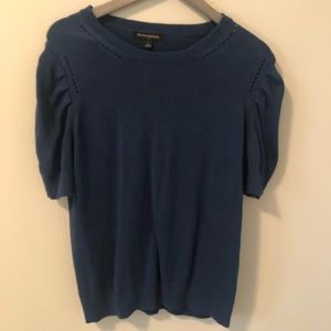 Banana Republic Short Sleeved Blue Sweater Large